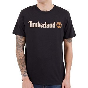 Timberland Linear Logo Short Sleeve TB0A5UPQ0011 Μαύρο