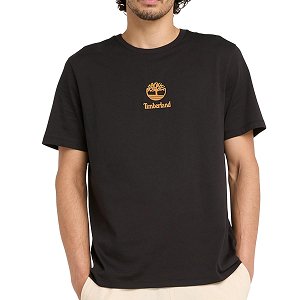 Timberland Ανδρικό T-Shirt Print Stack Logo TB0A6WWT0011 Μαύρο