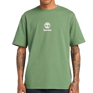 Timberland Ανδρικό T-Shirt Print Stack Logo TB0A6WWTA6Z1 Πράσινο