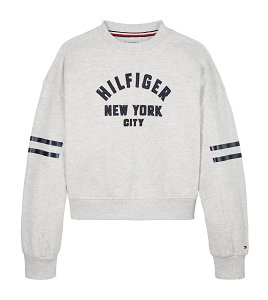 Tommy Hilfiger Παιδική Μπλούζα Για Κορίτσια KG0KG08746 P09 Γκρι