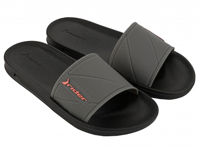 Rider Street Slide Ad 11578-AR407 Black/Grey/Orange