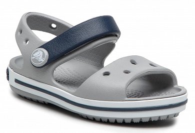 Crocs Crocband Sandal Kids 12856-01U Light Grey/Navy