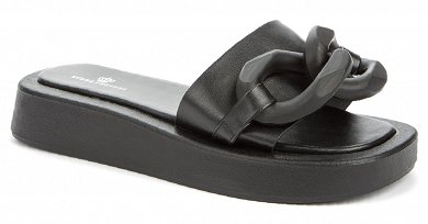 KEDDO London Γυναικείο flat Sandal 837950/01-08E Black