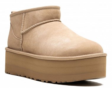 UGG W Classic Ultra Mini Platform 1135092 SAN Μπεζ