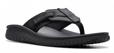 Clarks Wesley Sun 26176988 Black Leather