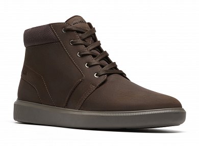 Clarks Ανδρικά Δερμάτινα Μποτάκια Brodin Mid