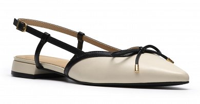 Clarks Δερμάτινη Γόβα Sensa15 Bow 26186115 Cream Leather