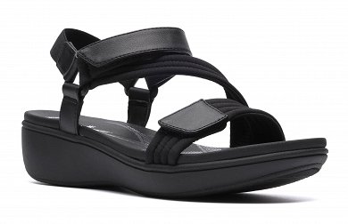 Clarks Γυναικείο Cloudsteppers Πέδιλο Brinkley Rae Sun 26186834 Μαύρο