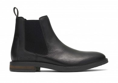 Clarks Ανδρικά Δερμάτινα Μποτάκια Jaxen Easy