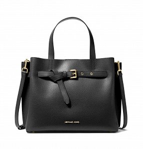 Michael Kors Emilia Medium Pebbled Leather Satchel