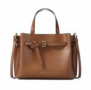 Michael Kors Emilia Medium Pebbled Leather Satchel