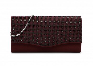 Tamaris Γυναικείο τσαντάκι με Clip Amalia Rhinestone 34787 690 Μπορντό