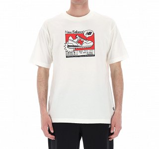 New Balance Ανδρικό T-Shirt Sport Essentials AD MT41593 Μπεζ