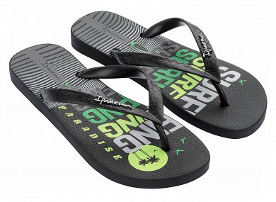 Ipanema Ανδρική Σαγιονάρα Graphics Ad 83532-AP253 Black/Grey/Green