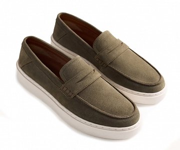 Gioseppo Δερμάτινο Loafer Zaboc 79202 Χακί