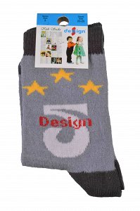 Παιδικες Καλτσες Design 5506 Γκρι