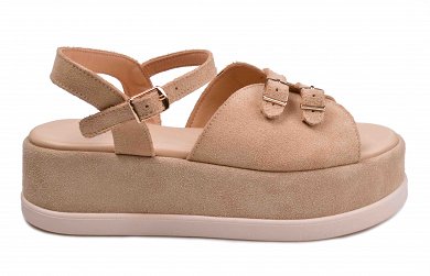 Mariella Fabiani Suede Leather Flatform Sandal 2604-65