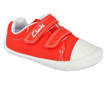 Clarks Kids Little Chap Κοκκινο