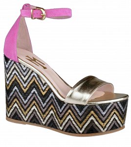 Bacali Collection A17-3408 Χρυσο/Φουξια