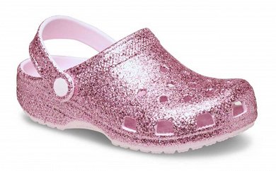 Crocs classic Chunky glitter clog T 211940-6ZW Ροζ