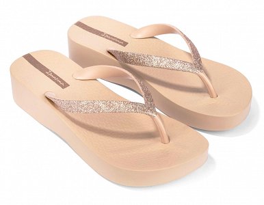 Ipanema Mesh Chic Plat Fem 83386-BD734 Beige/Glitter Beige
