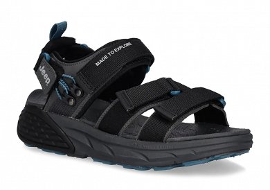 Jeep Ανδρικό Σανδάλι Groove Sandal JM61130A Μαύρο