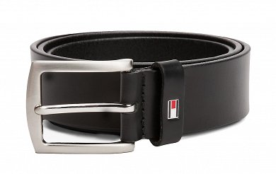 Tommy Hilfiger Ανδρική Δερμάτινη Ζώνη New Denton 3.5 AM0AM08360 990 Μαύρο