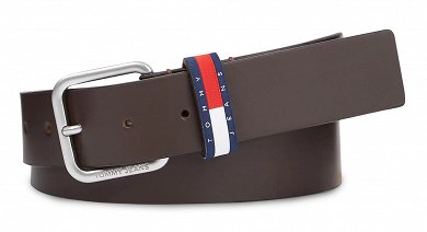 Tommy Hilfiger Ανδρική Δερμάτινη Ζώνη Ryan 3.5 AM0AM12337 GUE Καφέ