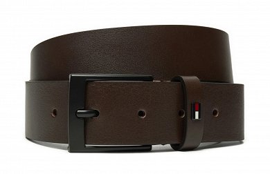 Tommy Hilfiger Ανδρική Δερμάτινη Ζώνη Adan 3.5 AM0AM13014 0HD Καφέ