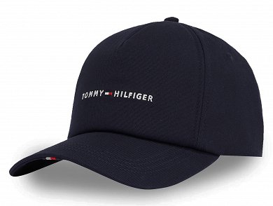 Tommy Hilfiger Καπέλο Jockey Th Foundation Soft 6 Panel Cap AM0AM13162 DW6 Μπλε