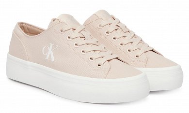 Calvin Klein Γυναικείο Υφασμάτινο Vulc Flatform Low Cv Mg YW0YW01763 ABJ Ροζ