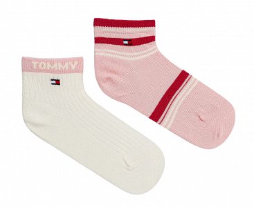 Tommy Hilfiger Σετ 2 Ζευγάρια Παιδικές Κάλτσες 701236336 806 Ροζ