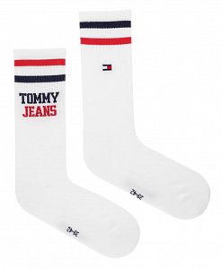 Tommy Hilfiger Σετ 2 Ζευγάρια Ψηλές Κάλτσες 701236466 001 Λευκό
