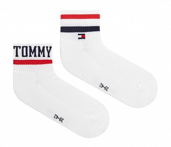 Tommy Hilfiger Σετ 2 Ζευγάρια Κοντές Κάλτσες 701236467 001 Λευκό