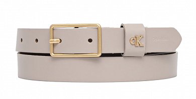 Calvin Klein Γυναικεία Δερμάτινη Ζώνη 2.5mm LV04F7050G VFU Γκρι