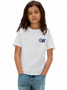 Calvin Klein Παιδικό T-Shirt Για Αγόρια IB0IB02544 YAF Λευκό
