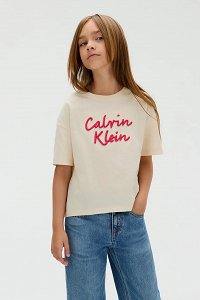 Calvin Klein Παιδικό T-Shirt Για Κορίτσια IG0IG02973 PGB Μπεζ