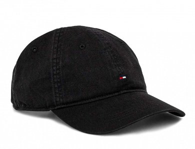 Tommy Hilfiger Th Flag Soft 6 Panel Cap AM0AM13159 BDS Μαύρο