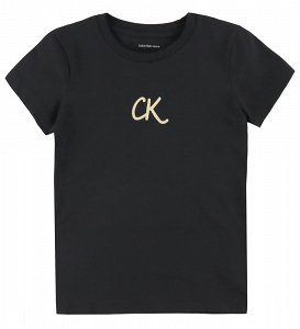Calvin Klein Παιδικό T-Shirt Για Κορίτσια IG0IG02972 BEH Μαύρο
