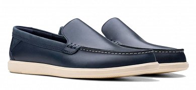 Clarks Bratton Loafer 26181278 Navy Leather