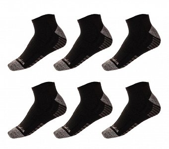 Columbia Σετ 6 Ζευγάρια Ανδρικές Κάλτσες Athletic Fashion C1181M Μαύρο
