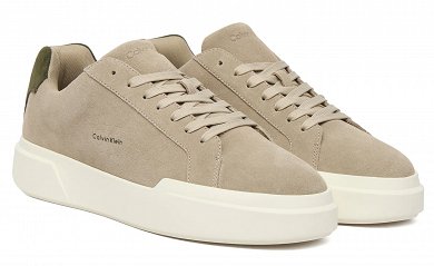 Calvin Klein Ανδρικό Δερμάτινο Sneaker YM0YM01453 0HM Γκρι