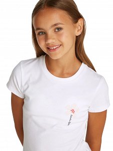 Calvin Klein Παιδικό T-Shirt Για Κορίτσια IG0IG02953 YAF Λευκό