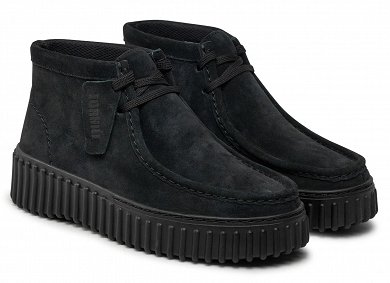 Clarks Γυναικείο Μποτάκι Torhill Moss 26179360 Black Suede