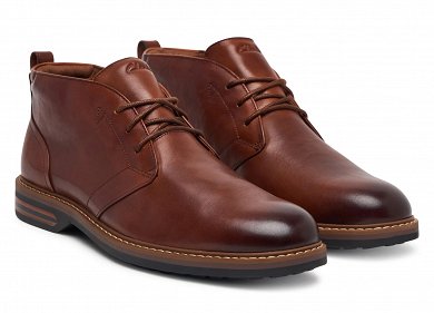 Clarks Ανδρικά Δερμάτινα Μποτάκια Aldwin2 Chukka