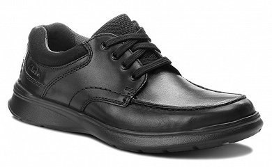 Clarks Cotrell Edge 261373857 Blk Smooth Leather