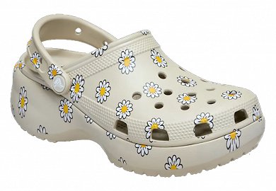 Crocs Classic Platform 212668-1WY Μπεζ