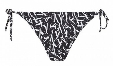 Calvin Klein String Side Tie Print KW0KW02084 0GL Monogram Black