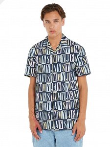 Tommy Hilfiger Tjm Clsc Tommy Aop Shirt AM0AM15930 DX2 Tommy Graphic Aop