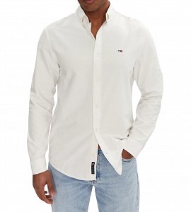 Tommy Hilfiger Ανδρικό Πουκάμισο Regular Oxford Shirt DM0DM21298 YBL Λευκό